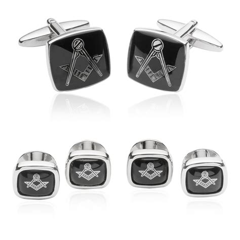vintage masonic cufflinks|masonic cufflinks and stud sets.